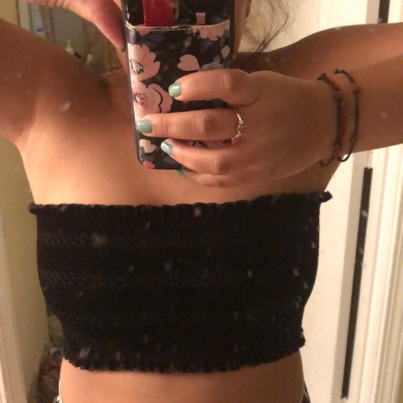black velvet tube top - Picture 5 of 5